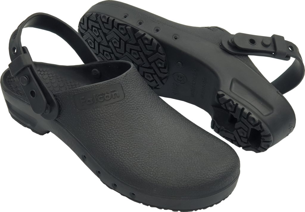 Cleanroom Clogs Black Strapped